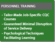Personnel Training.  CQC Courses.  Dental and other sectors.