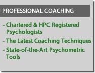 Professional Coaching.  State of the Art Psychometric Tools for Staff Development.